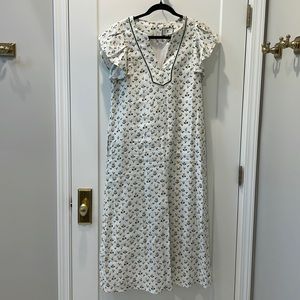 Tuckernuck yellow and green floral dress- with pockets!